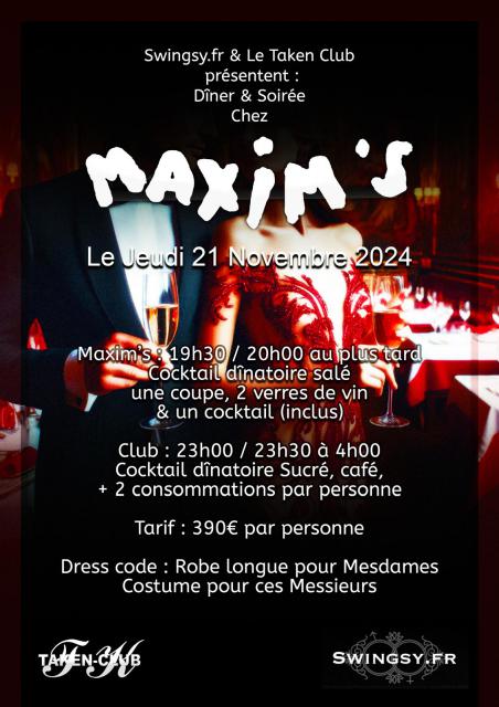 Dinner & Party at Maxim's